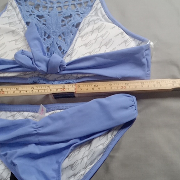 Bathing Suit Marilyn Monroe SMALL Swimwear TWO Piece BIKINI NEW PERIWINKLE - Picture 6 of 6